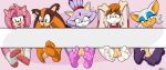  amy_rose anthro badger balls barefoot blaze_the_cat canid canine chiropteran clothing eulipotyphlan feet female foot_focus footwear fox genitals group gynomorph hedgehog intersex lagomorph leporid mammal mustelid musteline nasiri_(artist) rabbit rouge_the_bat sega socks soles sonic_boom sonic_the_hedgehog_(series) sticks_the_jungle_badger toes vanilla_the_rabbit 