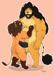  2021 ahegao anthro balls bodily_fluids body_hair brown_body brown_fur butt chest_hair claws cum duo erection fangs felid fur genital_fluids genitals hair hi_res humanoid_genitalia humanoid_hands humanoid_penis lion looking_pleasured male male/male mammal mane moobs musclegut muscular nipple_fetish nipple_play nipples nude open_mouth overweight overweight_anthro overweight_male pantherine penis sato_afroleone sato_leone_(character) sex simple_background smile tan_body tan_fur teeth tongue tongue_out 