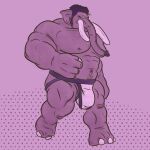  1:1 3_toes 4_fingers abs absurd_res anthro balls balls_outline barazoku biceps big_bulge bodily_fluids body_hair bulge chrm clothing elephant elephantid feet fingers genital_outline genitals happy_trail hi_res jockstrap jockstrap_only male mammal muscular muscular_anthro muscular_male muscular_thighs navel nipples pecs penis_outline proboscidean proboscis_(anatomy) pubes simple_background solo sweat thick_thighs toes trunk_(anatomy) tusks underwear 