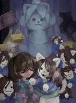  absurd_res canid canine clothed clothing felid feline fur hair hi_res human mammal open_mouth pgc61dky7zqnvlg tem temmie_(undertale) topwear undertale video_games white_body white_fur 
