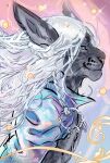  2021 anthro blue_eyes clothed clothing digital_media_(artwork) felid feline hair mab male mammal white_hair 