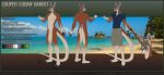  3_toes 5_fingers absurd_res anthro bottomwear brown_body brown_fur butt cargo_shorts clock clothed clothing cooper_(cobar)_barret digital_media_(artwork) english_text feet fingers front_view fur green_eyes hair headshot_portrait hi_res jewelry kangaroo long_ears long_hair long_tail macropod male mammal marsupial model_sheet multicolored_body multicolored_fur necklace nipples nude pawpads paws plantigrade polo_shirt portrait rear_view red_kangaroo shirt shorts smile solo text thalislixeon thick_tail toes topwear watch 