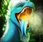  akr bodily_fluids dragon glowing hi_res light mouth_shot open_mouth rektalius saliva teeth tongue 