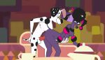  101_dalmatian_street 101_dalmatians all_fours ambiguous_penetration anatomically_correct anatomically_correct_genitalia anatomically_correct_penis animal_genitalia animal_penis anthro anthro_on_anthro anthro_penetrated anthro_penetrating anthro_penetrating_anthro balls black_body black_fur black_hair black_spots breast_grab breast_play breasts canid canine canine_penis canis dalmatian disney doggystyle domestic_dog duo dylan_(101_dalmatians) erection female female_penetrated floppy_ears from_behind_position fur genitals hair hand_on_breast hi_res knot male male/female male_penetrating male_penetrating_female mammal nude outside paint_3d penetration penis poodle portia_(101_dalmatian_street) purple_body purple_fur sex smile spots spotted_body spotted_fur spotted_tail standing teapot unclesam1976 white_balls white_body white_fur 