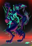  absurd_res anthro big_breasts big_mouth_(anatomy) black_eyes breasts claws corruption dewstar_(artist) eeveelution empty_eyes female glaceon grotesque hi_res horror_(theme) long_arms long_torso monster multi_arm multi_limb nintendo pok&eacute;mon pok&eacute;mon_(species) purple_body purple_skin solo teal_body unknown_artist vein video_games wide_hips 