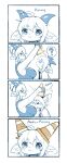  4koma anthro bovid caprine cinnabar_(crunchobar) clothed clothing comic conditional_dnp crunchobar female goat hi_res horn male mammal mineral_(crunchobar) simple_background sketch text 