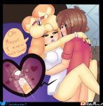  &lt;3 accessory alcohol animal_crossing anthro bell beverage big_breasts blush bodily_fluids bottomless breasts canid canine canis clothed clothed_sex clothing cum cum_in_pussy cum_in_uterus cum_inside dialogue_box domestic_dog dress duo ejaculation fallopian_tubes female floppy_ears genital_fluids hair_accessory human internal isabelle_(animal_crossing) looking_pleasured male male/female mammal motion_lines nintendo orgasm ovaries paramour_(artist) penetration pussy_juice saliva saliva_string sex tagme thick_thighs topwear uterus vaginal vaginal_penetration video_games villager_(animal_crossing) 