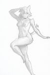  animal_crossing anthro arctic_wolf areola belly breasts canid canine canis chest_tuft embarrassed feet female fur fur_tuft gotadraw hi_res invalid_tag lowered_head makeup mammal monochrome navel nintendo nipples one_eye_closed prancing ribs shaded shy soft_shading solo thick_thighs traditional_media_(artwork) tuft undressed video_games white_body white_fur whitney_(animal_crossing) wide_hips wolf 