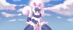  biped blush felid feline feline_fantasies female feral fur genitals hi_res mammal medea_(ff) meowstic nintendo paws pilitan pok&eacute;mon pok&eacute;mon_(species) presenting presenting_pussy pussy semi-anthro solo video_games 