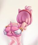  accessory amy_rose anthro anus aoncyth bent_over bracelet breasts butt clothing countershade_torso countershading eulipotyphlan female genitals gloves hair_accessory hairband handwear hedgehog hi_res jewelry legwear mammal mostly_nude pink_body presenting presenting_hindquarters pussy quills rear_view sega side_boob solo sonic_the_hedgehog_(series) spread_butt spread_pussy spreading tan_body tan_countershading thigh_highs 