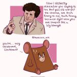  1:1 anthro bodily_fluids brown_body cigar clothed clothing columbo columbo_(series) crossover curled_hair dialogue duo english_text hair hi_res holding_cigar human humor jerry_mouse male mammal metro-goldwyn-mayer mouse murid murine narrowed_eyes necktie nervous pawpads pink_inner_ear rodent shirt squint suit sweat text tom_and_jerry topwear travessao_arte whiskers 