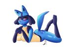  &lt;3 &lt;3_eyes 3_toes 4_fingers anthro bald big_breasts big_butt black_body black_fur blue_body blue_fur blush blushing_profusely breasts bubble_butt butt digital_media_(artwork) dipstick_tail eyelashes feet female fingers full-length_portrait fur hi_res lucario lying mammal multicolored_body multicolored_fur multicolored_tail nintendo on_front open_mouth pok&eacute;mon pok&eacute;mon_(species) poppy&#039;s69 portrait pupils red_eyes signature simple_background solo tan_body tan_fur toes triangular_ears video_games white_background yellow_body yellow_fur 