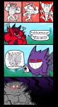  anthro blush comic duo english_text flexing gengar hi_res humor implied_gay incineroar male muscular muscular_anthro muscular_male nintendo pecs pok&eacute;mon pok&eacute;mon_(species) suggestive_dialogue text torquewintress video_games 