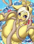  ambiguous_gender anthro blush bound breasts eeveelution female jolteon nintendo nude pok&eacute;mon pok&eacute;mon_(species) rilex_lenov tentacles tentacruel video_games yellow_body 