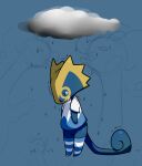  bodily_fluids clothing cloud crying goodra hi_res honeytongue kecleon laugh lee_the_kec legwear nintendo pok&eacute;mon pok&eacute;mon_(species) raining sad scalie shirt stockings tears topwear video_games 