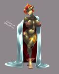  absurd_res anthro areola big_breasts breasts female genitals hair hi_res litleo nintendo nipples pok&eacute;mon pok&eacute;mon_(species) pussy red_hair solo the_lost_artist video_games 