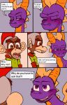  activision agent_9 anthro clothing comic dialogue dragon duo feral haplorhine hi_res male male/male mammal monkey primate scalie spyro spyro_the_dragon spyrofan666 text video_games wings 