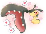  &lt;3 ambiguous_gender anthro blush hands_over_mouth hi_res mawile nintendo open_mouth pok&eacute;mon pok&eacute;mon_(species) red_eyes sitting solo ukan_muri video_games 