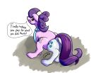  absurd_res accessory anal anal_vore anus charity_kindheart_(mlp) dialogue feral friendship_is_magic genitals gyrotech hair_accessory hi_res hooves mane my_little_pony pink_body purple_body pussy suri_polomare_(mlp) vore white_body 