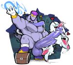  anthro balls big_penis bodily_fluids boo_(mario) clothing crown cum drooling fellatio footwear gem genital_fluids genitals ghost gloves group handwear hexdisciple huge_penis hyper hyper_genitalia hyper_penis king_boo luigi&#039;s_mansion male male/male mario_bros nintendo not_furry oral pecs penile penis saliva screencap screencap_background sex shoes spirit tongue tongue_out treasure_chest video_games 