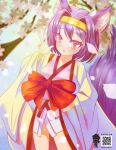  1girl absurdres animal_ear_fluff animal_ears child commentary english_commentary fox_ears hairband hatsuse_izuna highres no_game_no_life purple_hair richdesignart777 solo 
