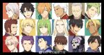 47 6+boys achilles_(fate) arash_(fate) archer_(fate) beowulf_(fate) black_hair blonde_hair blue_eyes brown_hair closed_eyes collage commentary_request cu_chulainn_(fate) cu_chulainn_(fate/stay_night) earrings enkidu_(fate) facial_hair fate/apocrypha fate/extra fate/grand_order fate/prototype fate/prototype:_fragments_of_blue_and_silver fate/stay_night fate/strange_fake fate_(series) fujimaru_ritsuka_(male) gilgamesh_(fate) goatee green_hair hector_(fate) highres jekyll_and_hyde_(fate) jewelry karna_(fate) king_hassan_(fate) lancelot_(fate/grand_order) long_sideburns looking_at_viewer looking_to_the_side looking_up male_focus multiple_boys napoleon_bonaparte_(fate) orange_hair ozymandias_(fate) purple_hair red_eyes robin_hood_(fate) sideburns silver_hair vlad_iii_(fate/apocrypha) white_hair yagyuu_munenori_(fate) 