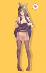  1girl breasts brown_eyes brown_hair clothes_lift commission commissioner_upload dress dress_lift fire_emblem fire_emblem_awakening garter_belt hair_ornament highres large_breasts nipples pomelomelon pussy skirt skirt_lift smile solo sumia_(fire_emblem) teasing thighhighs 