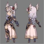  1girl armor armored_boots boots character_sheet chibi helmet lenneth_valkyrie low-braided_long_hair official_art shoulder_armor thighhighs third-party_source valkyrie valkyrie_profile valkyrie_profile_anatomia winged_helmet 