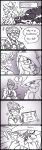  !? 1boy 1girl ? angry bag bags_under_eyes beanie blush breasts cable_knit english_text fainted fusion garderenne_(rakkuguy) gardevoir glaring glasses hair_over_one_eye hat hatterene highres large_breasts looking_back narrowed_eyes notepad obstagoon open_mouth pokemon pokemon_(creature) pokemon_(game) pokemon_swsh rakkuguy speech_bubble surprised sweatdrop victor_(pokemon) writing 