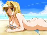  artist_request ass beach breasts day momose_kurumi nude pani_poni_dash! solo 