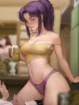  1boy 2girls age_difference alcohol assertive_female beer beer_can biting blurry blurry_background blush breasts camisole can casual cleavage commentary covered_nipples cowgirl_position depth_of_field drunk english_commentary girl_on_top holding holding_can ikari_shinji katsuragi_misato kittew lip_biting lips long_hair looking_down medium_breasts mole mole_on_breast mole_on_shoulder mole_on_stomach multiple_girls multiple_moles naughty_face navel neon_genesis_evangelion no_pants nose nose_blush panties ponytail purple_hair purple_panties school_uniform sidelocks solo_focus souryuu_asuka_langley stomach straddling strap_gap strap_slip sweat teasing underwear 