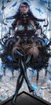  1girl artist_name banned_artist bayonetta bayonetta_(series) bayonetta_3 black_hair bodystocking boots braid breasts bug butterfly full_body glasses gloves grey_eyes large_breasts lips long_hair looking_at_viewer mole mole_under_mouth sakimichan signature solo swing thigh_boots thighhighs twin_braids white_gloves 