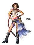  cg final_fantasy final_fantasy_x final_fantasy_x-2 heterochromia yuna 