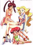  bikini hatsuno_hana kimura_takahiro swan_white swimsuits utsugi_mikoto yuusha_ou_gaogaigar 