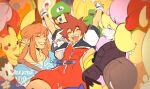 animal_crossing armor blonde_hair blue_eyes bowser brothers brown_eyes brown_hair donkey_kong donkey_kong_(series) donkey_kong_country facial_hair fingerless_gloves gloves hat highres jewelry keyblade king_k._rool kingdom_hearts kingdom_hearts_i kirby kirby_(series) kitkaloid link long_hair luigi male_focus mario mario_(series) metroid multiple_boys mustache necklace open_mouth pichu pikachu pointy_ears pokemon pokemon_(creature) princess_peach red_hair samus_aran short_hair siblings smash_invitation smile sonic_(series) sonic_the_hedgehog sora_(kingdom_hearts) spiked_hair the_legend_of_zelda the_legend_of_zelda:_breath_of_the_wild varia_suit villager_(animal_crossing) wii_fit wii_fit_trainer wii_fit_trainer_(female) 