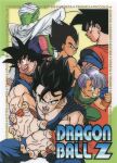  1990s_(style) 6+boys :d absurdres aiming aiming_at_viewer black_eyes black_hair blue_eyes brothers cape character_name closed_mouth colored_skin copyright_name dougi dragon_ball dragon_ball_z father_and_son green_skin grin highres kamehameha looking_at_viewer male_focus multiple_boys muscular muscular_male namekian official_art open_mouth outstretched_arms piccolo pointy_ears purple_hair retro_artstyle saiyan scan serious short_hair siblings sleeveless smile son_gohan son_goku son_goten special_moves spiked_hair teeth trunks_(dragon_ball) vegeta wristband 