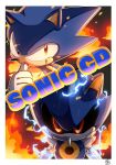  1boy animal_nose black_eyes black_sclera colored_sclera copyright_name electricity furry furry_male looking_at_viewer male_focus metal_sonic red_eyes robot sonic_(series) sonic_cd sonic_the_hedgehog sonic_the_hedgehog_(classic) tondamanuke 