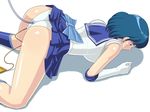  1girl all_fours ami_mizuno ass bishoujo_senshi_sailor_moon blue_eyes blue_hair boots bow breasts earrings elbow_gloves enema gloves jewelry large_breasts little_cheat-ya little_cheat_ya looking_at_viewer miniskirt mizuno_ami panties pleated_skirt sailor sailor_mercury sailor_moon sailor_uniform school_uniform seifuku serafuku short_hair simple_background skirt skirt_lift solo underwear vibrator white_background 