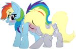 2024 alpha_channel ass_up black_eyebrows black_eyelashes blonde_hair blonde_mane blue_body blue_ears blue_feathers blue_fur blue_wings blush blush_lines butt butt_in_face cunnilingus cutie_mark derpy_hooves_(mlp) duo ears_back ears_up equid equine eye_through_hair eyebrow_through_hair eyebrows eyelashes eyes_closed feathered_wings feathers female female/female feral feral_on_feral friendship_is_magic fur grey_body grey_ears grey_feathers grey_fur grey_wings hair hasbro head_turned hi_res horse intraspecies looking_at_another looking_back looking_back_at_another looking_back_at_partner mammal mane multicolored_hair multicolored_mane multicolored_tail my_little_pony oral pegasus pink_eyes pink_tongue pivoted_ears pony quadruped rainbow_dash_(mlp) rainbow_hair rainbow_mane rainbow_tail raised_leg sex sherathoz signature simple_background snout standing tail tongue tongue_out translucent translucent_hair transparent_background unguligrade vaginal wings yellow_tail