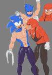 absurd_res anthro armpit_fetish armpit_lick armpit_play biped blush bodily_fluids bulge damageisreally duo hi_res knuckles_the_echidna licking male male/male sega sonic_the_hedgehog sonic_the_hedgehog_(series) sweat tongue tongue_out