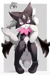 &lt;3 2024 ancesra anthro breasts butt_from_the_front eyelashes feet female fur generation_9_pokemon hi_res looking_at_viewer meowscarada nintendo open_mouth pink_eyes pokemon pokemon_(species) small_breasts solo
