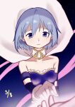  2girls bare_shoulders blue_eyes blue_hair cape collarbone dated detached_collar detached_sleeves gepageppa gloves highres kaname_madoka looking_at_viewer magical_girl mahou_shoujo_madoka_magica mahou_shoujo_madoka_magica_(anime) miki_sayaka multiple_girls night night_sky pink_ribbon pov pov_hands reaching reaching_towards_viewer ribbon sky star_(sky) starry_sky white_cape white_gloves 