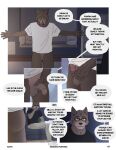 absurd_res anthro balls bottomless bottomless_male brown_body brown_fur butt canid canine canis casual_exposure casual_nudity clothed clothing comic dialogue domestic_dog duo echto english_text eyewear father_(lore) father_and_child_(lore) father_and_son_(lore) flaccid foreskin fur genitals glasses hi_res holding_penis long_foreskin looking_at_genitalia looking_at_penis male male/male mammal parent_(lore) parent_and_child_(lore) parent_and_son_(lore) penis presenting presenting_penis pubes retracted_foreskin shirt son_(lore) speech_bubble t-shirt text topwear touching_penis