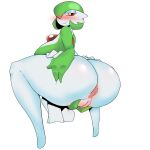  1:1 2024 anus big_breasts big_butt blush breasts butt crouching female gardevoir generation_3_pokemon genitals hair hair_over_eye hi_res huge_breasts humanoid leaf leaf_hair looking_at_viewer narrowed_eyes nintendo nipples one_eye_obstructed plant plant_hair plump_labia pokemon pokemon_(species) pseudo_hair puffy_anus pussy shark-py simple_background smile solo thick_thighs white_background wide_hips 