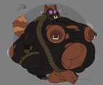  animal_humanoid anthro areola balls belly big_areola big_balls big_belly big_butt big_moobs big_penis brown_body brown_fur brown_nipples bulge butt camera canid canid_humanoid canine canine_humanoid clothed clothing cyanu digital_media_(artwork) ears_up ellipsis foreskin fur gas_mask genitals huge_belly huge_butt huge_moobs huge_thighs humanoid humanoid_hands hyper hyper_belly hypnosis japanese_text male mammal mammal_humanoid markings mask mind_control moobs navel nipple_piercing nipples obese obese_anthro obese_male overweight overweight_anthro overweight_male penis personality_death piercing raccoon_dog simple_background solo tail tello_(bigtoasty8) text thick_thighs torn_clothing tube 