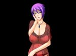  breasts game_cg huge_breasts ichikawa_noa inraku_no_ketsuzoku kiryuu_reika lingerie mole mole_under_mouth negligee see-through solo underwear 