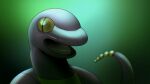  :d absurdres animal_focus blurry chromatic_aberration commentary ekans green_background green_theme higa-tsubasa highres no_humans open_mouth pokemon pokemon_(creature) smile snake solo tongue yellow_eyes 