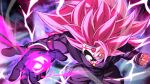 1boy dragon_ball dragon_ball_heroes electricity energy_ball gloves goku_black long_hair male_focus mask no_eyebrows one_eye_covered pink_eyes pink_hair rom_(20) single_glove solo spiked_hair super_saiyan super_saiyan_3 super_saiyan_rose time_breaker_mask 