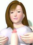  animated animated_gif final_fantasy final_fantasy_vii paizuri paizuri_over_clothes solo_focus tifa_lockhart 