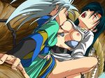  breasts green_hair large_breasts lowres makibi_kiyone multiple_girls rape ryouko_(tenchi_muyou!) sex silver_hair tenchi_muyou! tenchi_muyou!_uchuu_hen yuri 